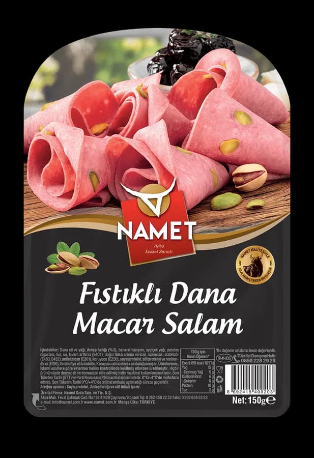 Fıstıklı Dana Macar Salam