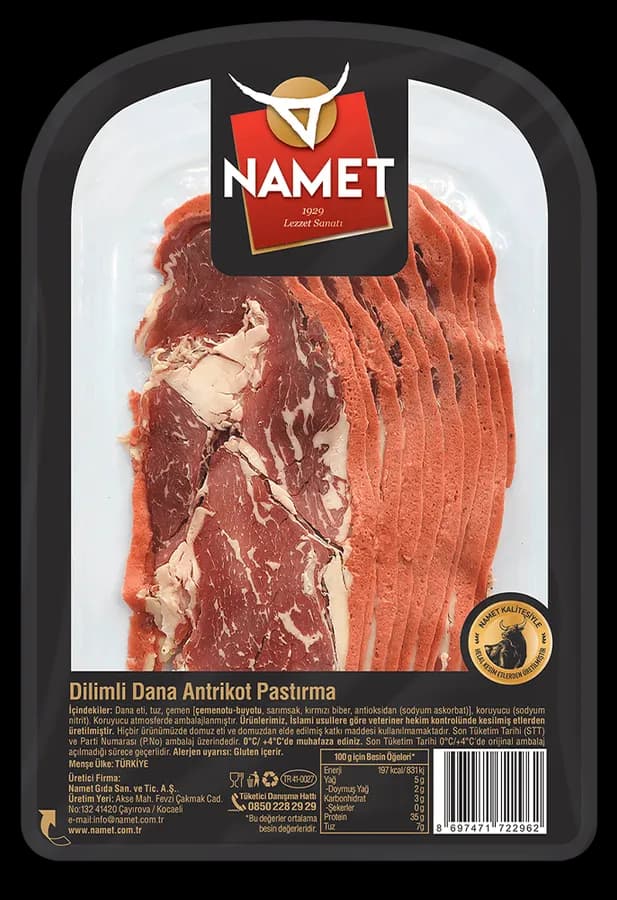 Dilimli Dana Antrikot Pastırma